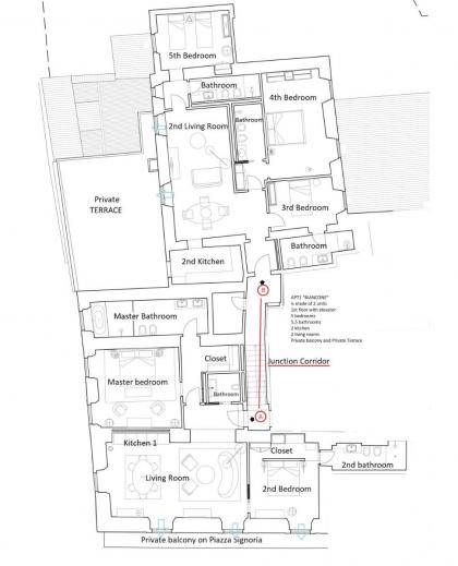Palazzo Signoria luxury Apartments 1-Biancone - image 12