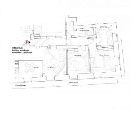 Palazzo Signoria luxury Apartments 6- Cosimo - image 11